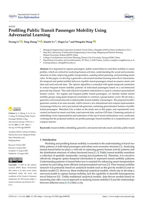 Public Transit Passenger Profiling by Using Large